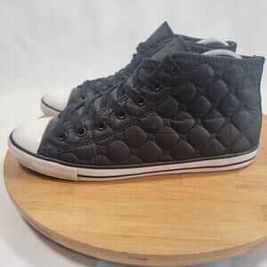 Converse All Star Chuck Taylor High Skateboarding Sneakers Shoes Women 8 Quilted